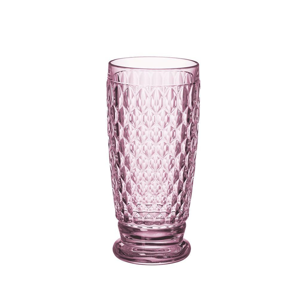 Villeroy & Boch 1173090114 Boston Coloured Long Drink Pink, 400 ml, Crystal Glass, 8 x 8 x 16.2 cm — image 1