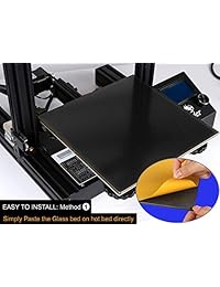 Superficie de impresión 3D, placa de impresión 3D con adhesivo 3M, 7.9 in x 7.9 in, 11.8 in x 11.8 in, 15.7 in x 15.7 in, paquete de 2 unidades