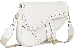 Yaopeing Saddle Shoulder Bags for Women,Trendy Saddle Purse Mini Crossbody Bag,PU Leather Clutch Purses Satchel Handbags