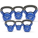 Yes4all Vinyl Coated Kettlebell Set