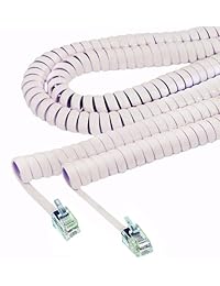 softalk Cable Teléfono Cable de bobina 25-Feet Fresno teléfono fijo accesorio, Beige
