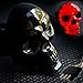 Skull Hitch Cover Black 6529 LED Tow Hitch Light Cover Fits 2