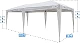 Goutime 3x6m Pop Up Canopy Gazebo Tent with 4 Sidewalls & Wheel Bag view 3