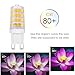 Albrillo Dimmable G9 LED Bulb, 40W Halogen Bulb Equivalent LED Light Bulbs for Chandelier, Wall Sconce, Warm White 3000K, Bi Pin, 5 Pack