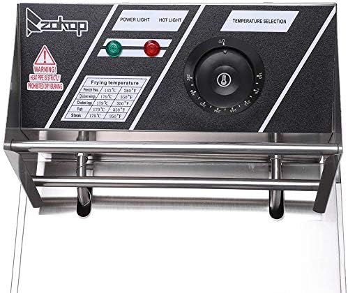 Stainless steel deep fryer tank priced at $69.99.