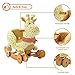 Labebe Baby Wooden Rocking Horse Yellow Giraffe 2-in-1 Toddler Ride-on Toys for 6 months to 3 years Old Kids Creative Birthday Gift