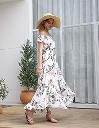 Blooming Jelly - Vestido largo para mujer, sin tirantes y sin tirantes, diseño floral