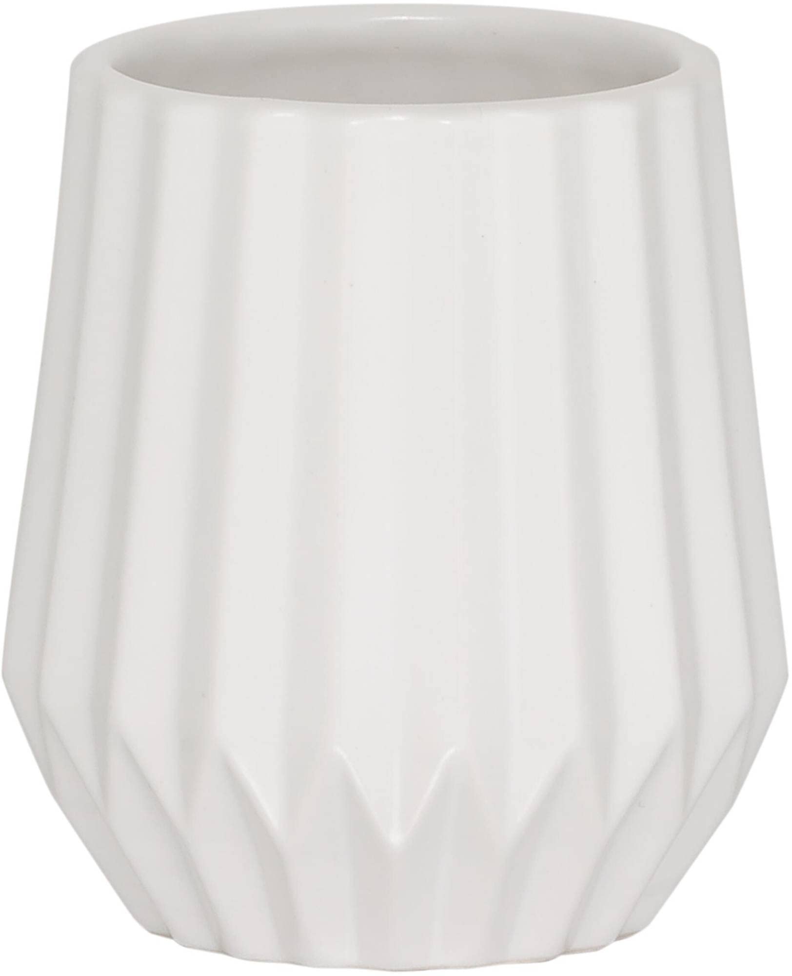 Sealskin Arte Tumbler, Ceramic, White, 9.1 x 10 x 9.1 cm