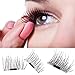 False Magnetic Eyelashes -Angel Kiss 1 Pair 4 Pieces Ultra-thin 0.2mm Fake Mink Eyelashes for Natural Look, Reusable Best Fake Lashes, Perfect for Deep Set Eyes & Round Eyes - Best Makeup Accessories