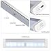 LEDGLE 0.6W Rechargeable Smart Cabinet Lights Portable Light Activated Lamps for Closets, Motion Sensor, 10 LED Beads, USB Charging, 120° Sensing Angle, 6000K, Long Sensing Range