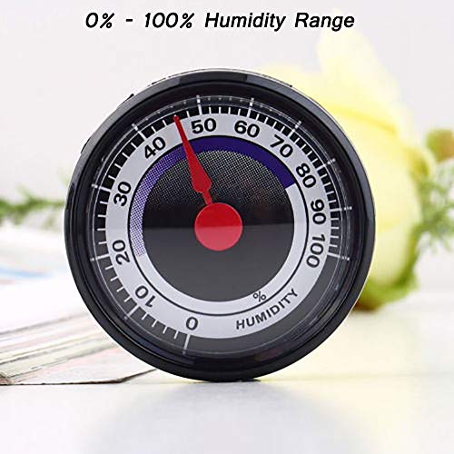 Dicrey Outdoor Thermometer Humidity Gauge Humidor Hygrometer with Waterproof for Indoor Outdoor