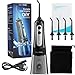 Water Flossers for Teeth - Cordless Portable 300ML Water Flosser Teeth Cleaner with DIY Mode, Rechargeable IPX7 Waterproof Water Dental Pick Oral Irrigator for Braces, 4 Modes, 4 Jet for Home & Travel