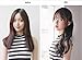 BESTLEE Synthetic Hair One Piece Straight Clip in Hair Extensions Flat Air Fringe Front Bangs with Hair Temples (Light Brown)