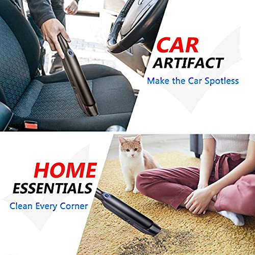EEACE Car Vacuum Cleaner Cordless Rechargeable Mini Handheld Bug