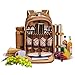 Apollo Walker Picnic Backpack Bag for 4 Person with Cooler Compartment,Wine Bag, Picnic Blanket(45