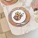 Braided Colorful Round Place mats for Kitchen Dining Table Runner Heat Insulation Non-Slip Washable Summer Placemats Set of 6