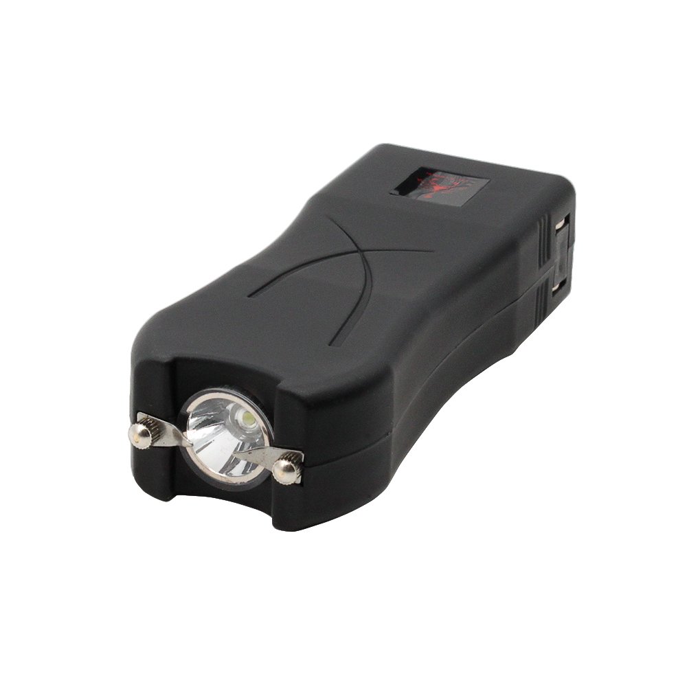 Red Scorpion Mini Stun Gun 398-39 Billion Volts Rechargeable with LED Tactical Flashlight (Black)