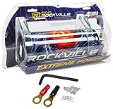 Rockville RXC4D 4 Farad Digital Car Capacitor Blue LED Voltage Display Power Cap