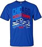 MLB Chicago Cubs 2016 World Series Champions Team Angle Design T-Shirt, Medium, Royal