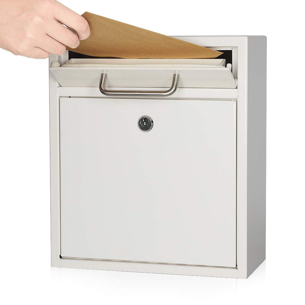KYODOLED Steel Key Lock Mail Boxes Outdoor,Locking