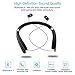 Bluetooth Headset, MixMart V4.1 Bluetooth Headphones Wireless Neckband Foldable Bluetooth Headset Sweatproof Earphones with Retractable Earbud for iPhone, Android, Other Bluetooth Enabled Devices