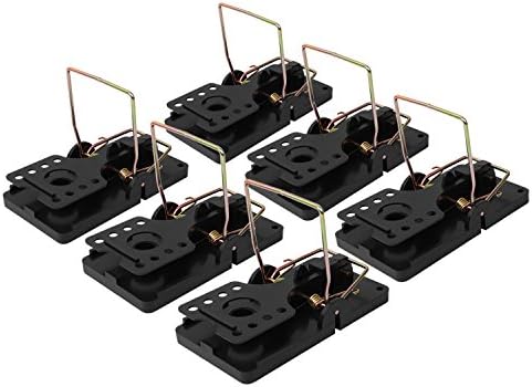 HUX EYE Rat Traps 6 Pack Powerful Spring-loaded Bar Trap Capture Rats Rodent, Easy Set Rat Control Snap Traps Device(Big)