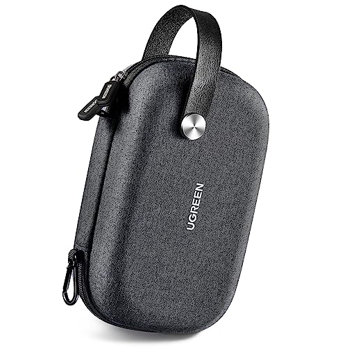 UGREEN Electronic Organizer, Travel Organizer for Electronics Accessories Water-resistant Shockproof External Hard Drive Case Small Travel Case for Cables, Chargers, SD Cards, Hard Disk, Flash Drives