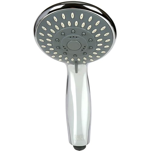 H&S Shower Head Universal Bath Shower Handheld Handset Chrome 5 Mode