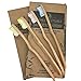Terra Futura Bamboo Toothbrush 4 Pack, Ergonomic Toothbrush. Eco Friendly, Biodegradable & Environmentally Sustainable, BPA Free Bristles, Eco Compostable Toothbrush