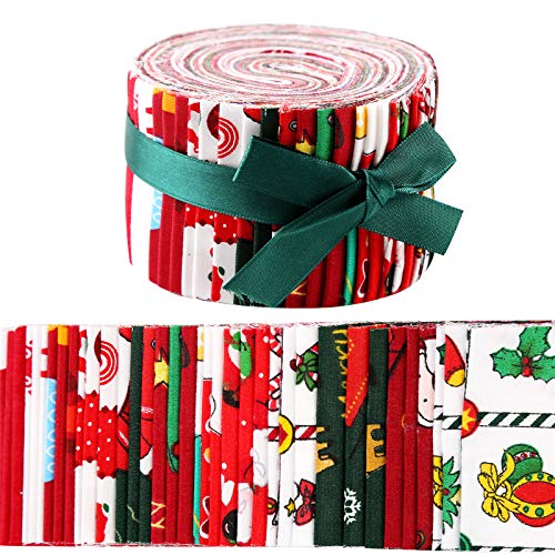 Jelly Roll Fabric, PreCut Jelly Roll Fabric Strips for Quilting, Jelly