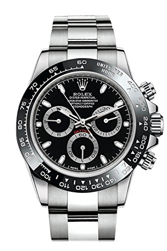 ROLEX Cosmograph Daytona Black Dial Stainless Steel Oyster Men's Watch 116500