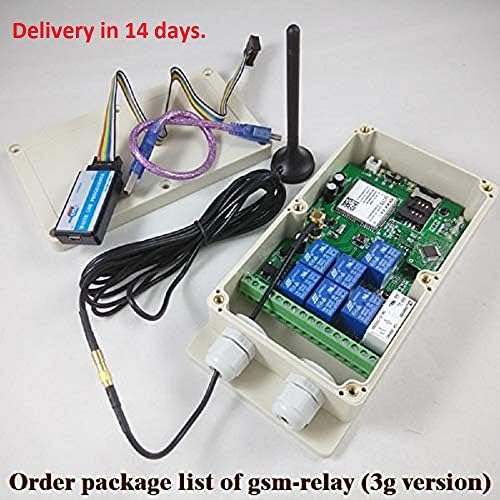 GSM-RELAY - 3G Version GSM-RELAY Seven relay output GSM remote controller (DC12V-24V Power supply) / Backup battery for power off alarm