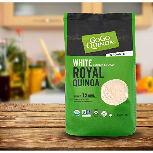 GoGo Quinoa Premium Bolivian Organic Quinoa, Non-GMO, Gluten-Free, Vegan, Resealable Bag, 4 Pounds. - Thumbnail 7