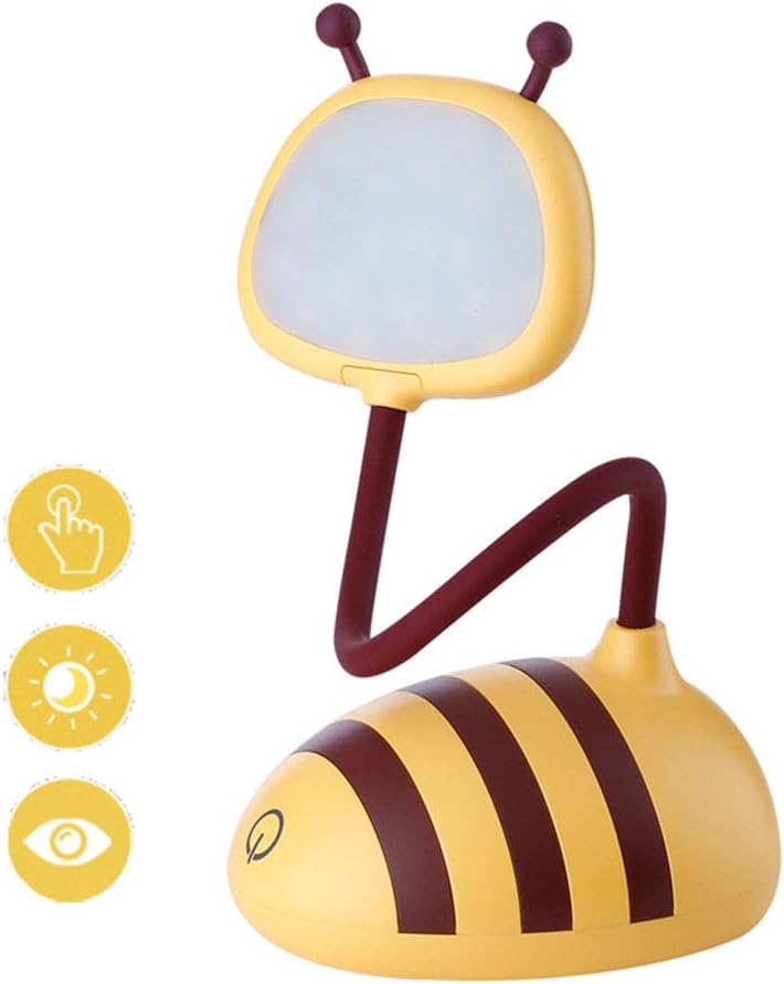CZHJG Student Reading Book Light USB Touch Clip Eye Protection Lamp Black 10X7X35.6Cm