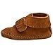 Minnetonka Front Strap Bootie (Infant/Toddler),Brown,2 M US Infant