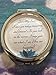 Compact Mirror with A Treasured Message for Special Occasions: Mother's Day, Birthday's, Christmas, Graduation, and Special Celebrations (Sister Inspiration Contemporary 60mm, Inscribed Blue)