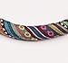 Fontic Anti-Slip & Sweat-absorbent Automotive Steering Wheel Cover - Ethnic Style Flax Cloth Wrap Cover Fit for Auto Car Steering Wheel with 37cm/14.5