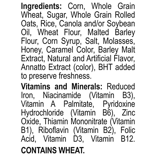 HONEY BUNCHES OF OATS CRUNCHY HONEY ROASTED CEREAL 18 OUNCE (PACK OF 1) BOX