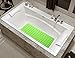 Brooklyn Ice 15.7x27.5-Inch Anti Slip Suction Bath Mat, Green