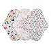 ALVABABY 3 PCS Reusable Bamboo Charcoal and Microfiber Cloth Menstrual Pads Regular Size 3WM01