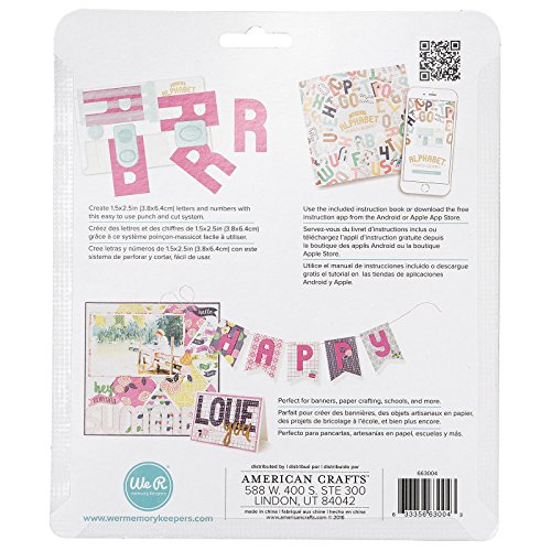 American Crafts Mini Alphabet Punch Board by We R Memory Keepers