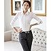 Soly Tech New Women Office Lady OL T-Shirt Working Business Nursing Career Tops Blouse White
