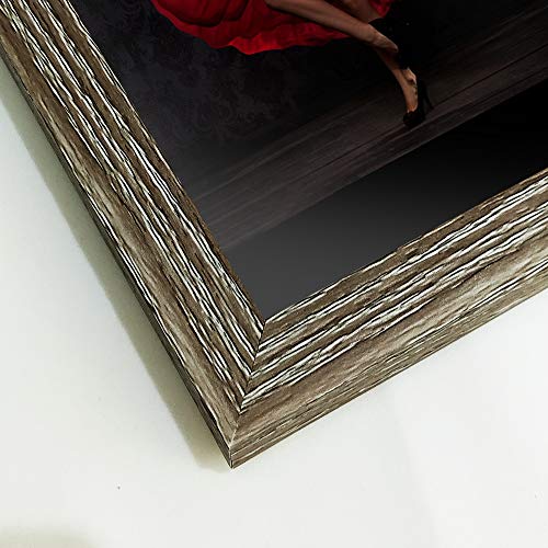 ZBEIVAN 11 x 17 Picture Frames Set of 6 Rustic Distressed Art Wall Mounted Hanging 11x17 Large