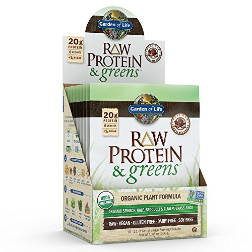Garden of Life Greens and Protein Powder Organic Raw Protein and Greens with Probiotics