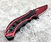 M-tech 8 Inch Spring Assisted Blood Red Folding Pocket Knife Tactical Combat