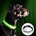 Flashing Dog Collar,ZOTO LED Safety Dog Collar Flashing Light Up,Battery Operated Flash LED Dog Collar Makes Your Pet Visible,Safe and Seen