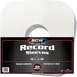 (100) BCW Brand 12" Record White Paper Inner Sleeves