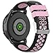 Fit for Samsung Galaxy Watch Active 2 40mm/ 44mm Watch Bands, POLAR IGNITE 20mm Silicone Quick Release Replacement Band Straps Wristbands Fit for Garmin VivoActive 3 Music Women Men (Pink Red)