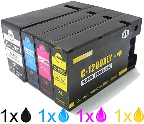 HarryWare 4x Ink Cartridges Compatible For Canon PGI-1200 MB2020 MB2320