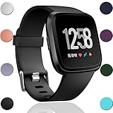 GEAK for Fitbit Versa Bands, Classic Sports Replacement Accessory Bands for Fitbit Versa, Large Small
